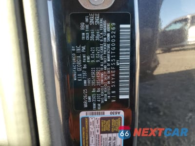 Zdjęcie 14 z 14 samochodu: 2026 KIA EV9 GT LINE VIN:5XYAEFS51TG005269 - miniatura