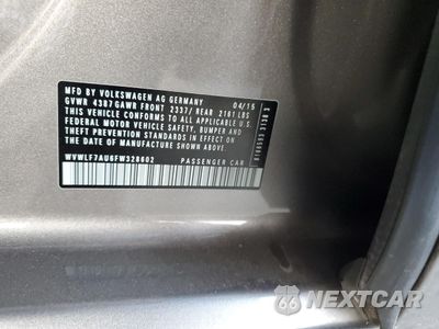 Zdjęcie 12 z 14 samochodu: 2015 VOLKSWAGEN GOLF R VIN:WVWLF7AU6FW328602 - miniatura