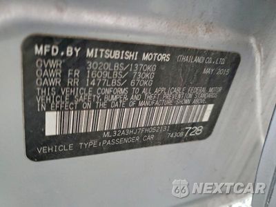 Zdjęcie 12 z 12 samochodu: 2015 MITSUBISHI MIRAGE DE VIN:ML32A3HJ7FH052131 - miniatura