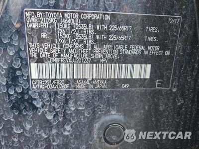 Zdjęcie 13 z 13 samochodu: 2018 TOYOTA RAV4 LE VIN:JTMBFREVXJJ201237 - miniatura