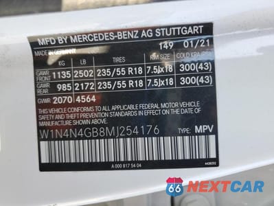 Zdjęcie 14 z 14 samochodu: 2021 MERCEDES-BENZ GLA 250 VIN:W1N4N4GB8MJ254176 - miniatura