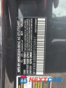 Zdjęcie 12 z 12 samochodu: 2024 MERCEDES-BENZ CLE 450 4MATIC VIN:W1KMK6BB8RF026861 - miniatura