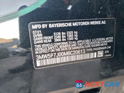 Zdjęcie 13 z 13 samochodu: 2021 BMW 330E VIN:3MW5P7J00M8C20613 - miniatura