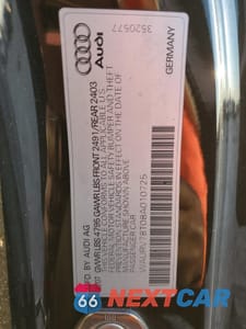 Zdjęcie 12 z 12 samochodu: 2008 AUDI S5 QUATTRO VIN:WAURV78T08A010725 - miniatura