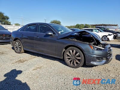 Czwarte zdjęcie samochodu z boku: 2020 AUDI A4 PREMIUM PLUS VIN:WAUHMAF44LA058602 - miniatura