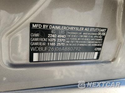 Zdjęcie 12 z 12 samochodu: 2006 MERCEDES-BENZ E 320 CDI VIN:WDBUF26J06A880792 - miniatura