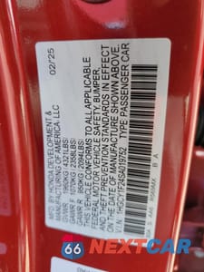 Zdjęcie 12 z 13 samochodu: 2025 HONDA ACCORD LX VIN:1HGCY1F24SA019752 - miniatura
