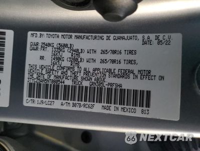 Zdjęcie 12 z 13 samochodu: 2022 TOYOTA TACOMA DOUBLE CAB VIN:3TYCZ5AN5NT080544 - miniatura