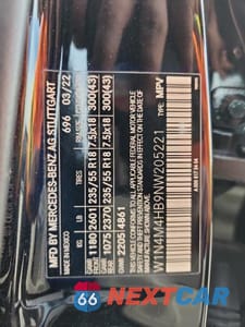 Zdjęcie 13 z 13 samochodu: 2022 MERCEDES-BENZ GLB 250 4MATIC VIN:W1N4M4HB9NW205221 - miniatura
