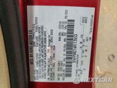 Zdjęcie 12 z 14 samochodu: 2006 FORD FUSION SEL VIN:3FAFP08Z16R112653 - miniatura