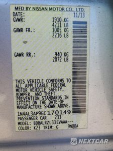 Zdjęcie 13 z 15 samochodu: 2014 NISSAN ALTIMA 2.5 VIN:1N4AL3AP9EC170149 - miniatura