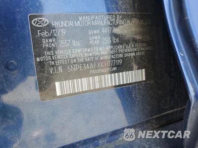 Zdjęcie 13 z 15 samochodu: 2019 HYUNDAI SONATA LIMITED VIN:5NPE34AFXKH777119 - miniatura