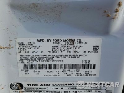 Zdjęcie 13 z 13 samochodu: 2013 FORD F150 SUPERCREW VIN:1FTFW1EF3DFB77088 - miniatura
