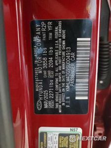 Zdjęcie 12 z 12 samochodu: 2025 HYUNDAI ELANTRA SEL SPORT VIN:KMHLM4DG9SU004913 - miniatura
