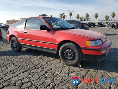 Czwarte zdjęcie samochodu z boku: 1991 HONDA CIVIC CRX 1.5 HF VIN:JHMED836XMS012755 - miniatura