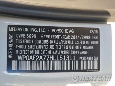 Zdjęcie 12 z 13 samochodu: 2017 PORSCHE PANAMERA TURBO VIN:WP0AF2A77HL151311 - miniatura
