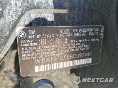 Zdjęcie 12 z 12 samochodu: 2011 BMW 528 I VIN:WBAFR1C55BDJ97947 - miniatura