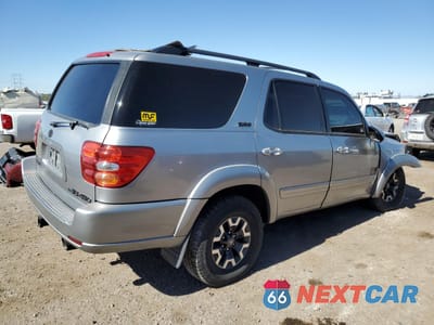 Trzecie zdjęcie samochodu z tyłu: 2002 TOYOTA SEQUOIA SR5 VIN:5TDBT44AX2S062810 - miniatura