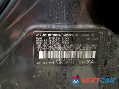 Zdjęcie 13 z 13 samochodu: 2024 MITSUBISHI MIRAGE G4 ES VIN:ML32FUFJ1RHF04561 - miniatura