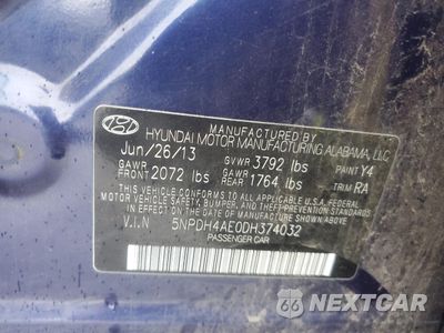 Zdjęcie 12 z 12 samochodu: 2013 HYUNDAI ELANTRA GLS VIN:5NPDH4AE0DH374032 - miniatura