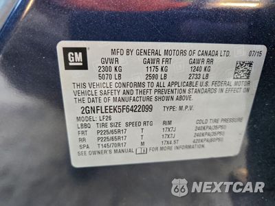 Zdjęcie 13 z 15 samochodu: 2015 CHEVROLET EQUINOX LS VIN:2GNFLEEK5F6422099 - miniatura