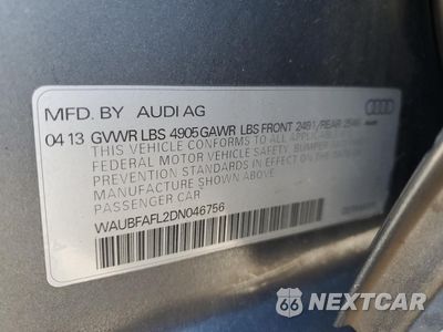 Zdjęcie 12 z 12 samochodu: 2013 AUDI A4 PREMIUM VIN:WAUBFAFL2DN046756 - miniatura