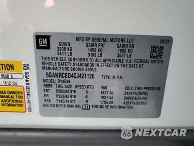 Zdjęcie 13 z 13 samochodu: 2012 BUICK ENCLAVE VIN:5GAKRCED4CJ421120 - miniatura