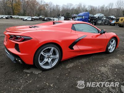 Trzecie zdjęcie samochodu z tyłu: 2021 CHEVROLET CORVETTE STINGRAY 1LT VIN:1G1YA3D40M5103757 - miniatura