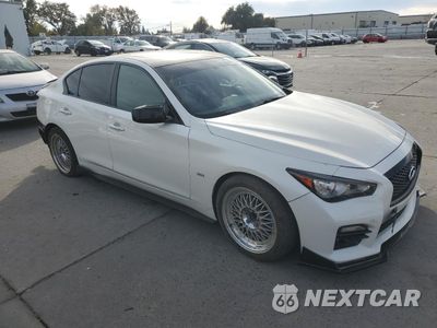 Czwarte zdjęcie samochodu z boku: 2017 INFINITI Q50 PREMIUM VIN:JN1EV7AP3HM730522 - miniatura