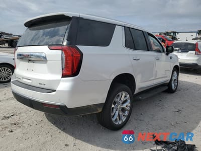 Trzecie zdjęcie samochodu z tyłu: 2021 GMC YUKON SLT VIN:1GKS2BKD1MR449563 - miniatura