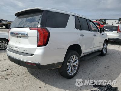 Trzecie zdjęcie samochodu z tyłu: 2021 GMC YUKON SLT VIN:1GKS2BKD1MR449563 - miniatura