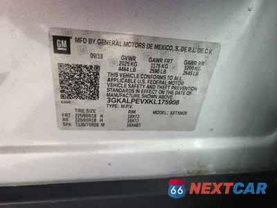 Zdjęcie 13 z 13 samochodu: 2019 GMC TERRAIN SLT VIN:3GKALPEVXKL175908 - miniatura