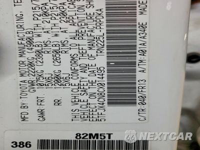 Zdjęcie 14 z 14 samochodu: 2012 TOYOTA TACOMA DOUBLE CAB VIN:5TFJX4CN8CX014495 - miniatura