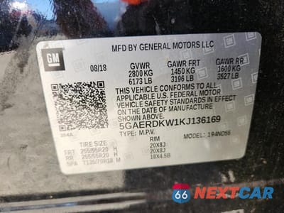 Zdjęcie 14 z 14 samochodu: 2019 BUICK ENCLAVE AVENIR VIN:5GAERDKW1KJ136169 - miniatura