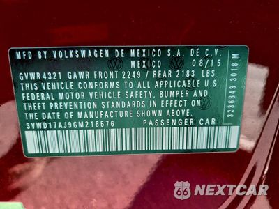 Zdjęcie 12 z 14 samochodu: 2016 VOLKSWAGEN JETTA SPORT VIN:3VWD17AJ9GM216576 - miniatura