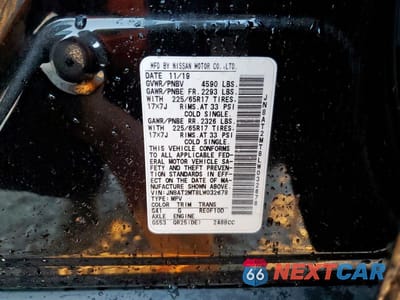 Zdjęcie 14 z 14 samochodu: 2020 NISSAN ROGUE S VIN:JN8AT2MT8LW032678 - miniatura