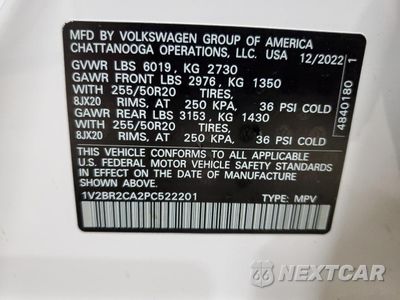 Zdjęcie 13 z 14 samochodu: 2023 VOLKSWAGEN ATLAS SEL VIN:1V2BR2CA2PC522201 - miniatura