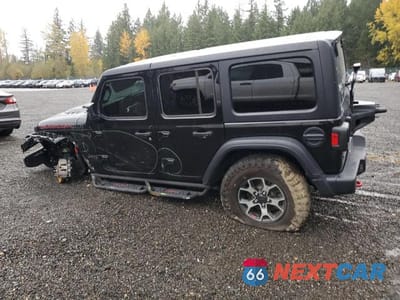 Drugie zdjęcie samochodu z przodu: 2021 JEEP WRANGLER UNLIMITED RUBICON VIN:1C4JJXFM3MW530549 - miniatura