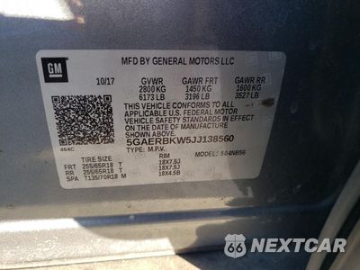 Zdjęcie 13 z 13 samochodu: 2018 BUICK ENCLAVE ESSENCE VIN:5GAERBKW5JJ138560 - miniatura
