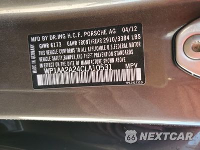 Zdjęcie 14 z 16 samochodu: 2012 PORSCHE CAYENNE VIN:WP1AA2A24CLA10531 - miniatura