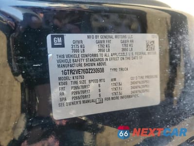 Zdjęcie 12 z 12 samochodu: 2013 GMC SIERRA K1500 SLE VIN:1GTR2VE76DZ230938 - miniatura