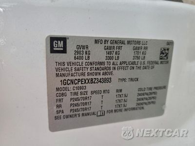 Zdjęcie 12 z 12 samochodu: 2011 CHEVROLET SILVERADO C1500 VIN:1GCNCPEXXBZ343893 - miniatura