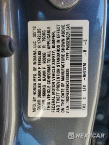Zdjęcie 12 z 12 samochodu: 2012 HONDA CIVIC LX VIN:19XFB2F59CE338625 - miniatura