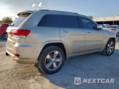 Trzecie zdjęcie samochodu z tyłu: 2014 JEEP GRAND CHEROKEE OVERLAND VIN:1C4RJECT2EC149099 - miniatura