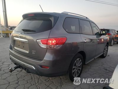 Trzecie zdjęcie samochodu z tyłu: 2015 NISSAN PATHFINDER S VIN:5N1AR2MM2FC664242 - miniatura