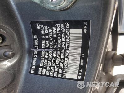 Zdjęcie 12 z 14 samochodu: 2021 HONDA CIVIC SPORT VIN:SHHFK7H40MU230096 - miniatura