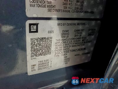 Zdjęcie 12 z 13 samochodu: 2021 CHEVROLET SILVERADO K1500 RST VIN:1GCUYEET0MZ283026 - miniatura