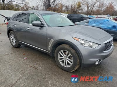 Czwarte zdjęcie samochodu z boku: 2017 INFINITI QX70 VIN:JN8CS1MW3HM411445 - miniatura