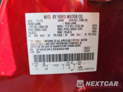 Zdjęcie 13 z 15 samochodu: 2014 FORD EDGE LIMITED VIN:2FMDK3KCXEBA03199 - miniatura