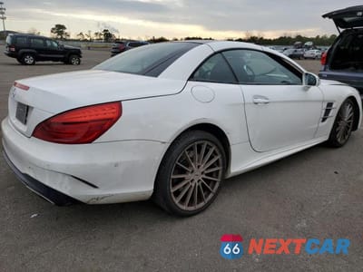 Trzecie zdjęcie samochodu z tyłu: 2018 MERCEDES-BENZ SL 450 VIN:WDDJK6GA0JF050515 - miniatura